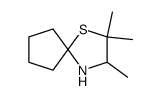 1-Thia-4-azaspiro[4.4]nonane,2,2,3-trimethyl-(9CI) Structure