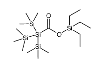 triethylsilyl tris(trimethylsilyl)silanecarboxylate结构式