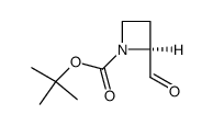 tert-butoxycarbonyl-L-azetidine-2-carboxaldehyde结构式