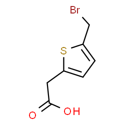 5-(bromomethyl)-2-Thiopheneacetic acid结构式