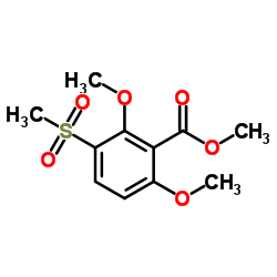 Methyl 2,6-dimethoxy-3-(methylsulfonyl)benzoate Structure