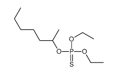 O,O-Diethyl O-2-heptanyl phosphorothioate Structure