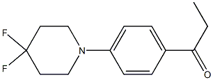 1-(4-(4,4-difluoropiperidin-1-yl)phenyl)propan-1-one结构式