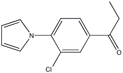1-(3-chloro-4-(1H-pyrrol-1-yl)phenyl)propan-1-one结构式