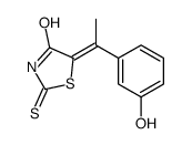 5-(m-Hydroxy-α-methylbenzylidene)-2-thioxothiazolidin-4-one structure