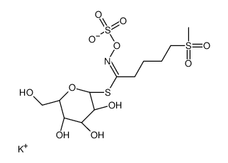 beta-d-Glucopyranose, 1-thio-, 1-[5-(methylsulfonyl)-N-(sulfooxy)pentanimidate], monopotassium salt picture