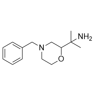 2-(4-苄基吗啉-2-基)丙烷-2-胺结构式