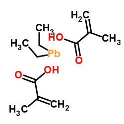 2-Methylacrylic acid-diethyl-λ2-plumbane (2:1)结构式