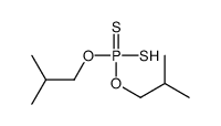 O,O-diisobutyl hydrogen dithiophosphate Structure