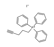 pent-4-yn-1-yltriphenylphosphonium iodide Structure