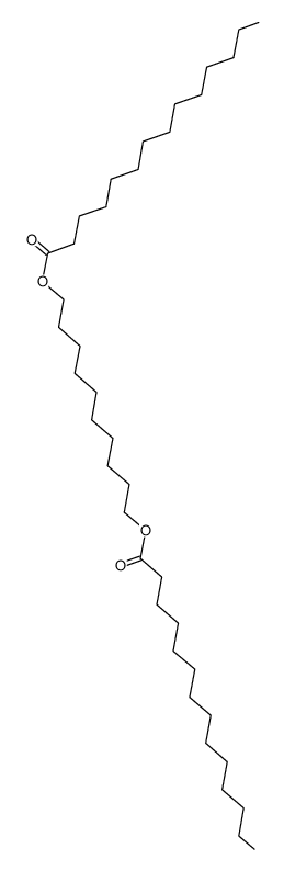 decane-1,10-diyl ditetradecanoate结构式
