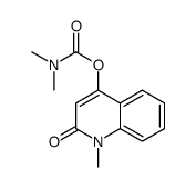 (1-methyl-2-oxoquinolin-4-yl) N,N-dimethylcarbamate结构式