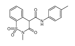 2-Methyl-N-(4-methylphenyl)-3-oxo-3,4-dihydro-2H-1,2-benzothiazin e-4-carboxamide 1,1-dioxide结构式