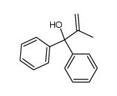 3,3-diphenyl-3-hydroxy-2-methylprop-1-ene Structure