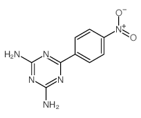 1,3,5-Triazine-2,4-diamine,6-(4-nitrophenyl)- structure