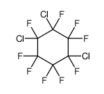 1,2,4-trichloro-1,2,3,3,4,5,5,6,6-nonafluorocyclohexane结构式