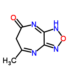 5-Methyl-1H-[1,2,5]oxadiazolo[3,4-b][1,4]diazepin-7(6H)-one Structure