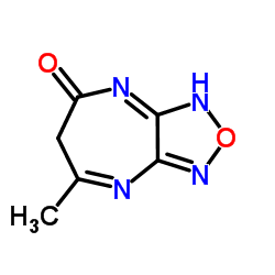 5-Methyl-1H-[1,2,5]oxadiazolo[3,4-b][1,4]diazepin-7(6H)-one结构式