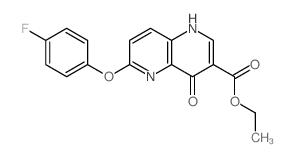 1,5-Naphthyridine-3-carboxylicacid, 6-(4-fluorophenoxy)-1,4-dihydro-4-oxo-, ethyl ester picture