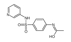 N-[4-[(3-吡啶氨基)磺酰基]苯基]乙酰胺结构式