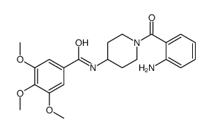N-[1-(2-aminobenzoyl)piperidin-4-yl]-3,4,5-trimethoxybenzamide结构式