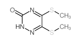 1,2,4-Triazin-3(2H)-one,5,6-bis(methylthio)- Structure