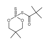 pivaloyl 2-(5,5-dimethyl-2-thiono-1,3,2-dioxaphosphorinanyl)sulfide结构式