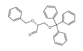 (R)-2-O-benzyl-3-O-tritylglycerol aldehyde结构式