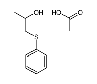 acetic acid,1-phenylsulfanylpropan-2-ol Structure