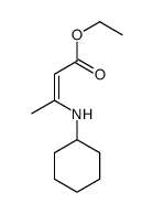 ethyl 3-(cyclohexylamino)but-2-enoate Structure