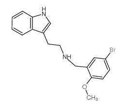 N-[(5-bromo-2-methoxyphenyl)methyl]-2-(1H-indol-3-yl)ethanamine Structure