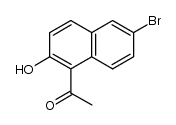 acetyl-1 bromo-6 naphtol-2结构式