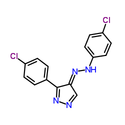 (4E)-3-(4-Chlorophenyl)-4-[(4-chlorophenyl)hydrazono]-4H-pyrazole Structure