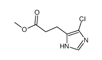 3-(5-chloro-3H-imidazol-4-yl)-propionic acid methyl ester结构式
