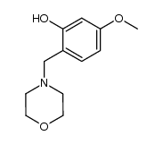 5-methoxy-2-(morpholin-4-yl)methylphenol Structure