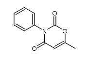 3-phenyl-3,4-dihydro-6-methyl-2H-1,3-oxazine-2,4-dione结构式