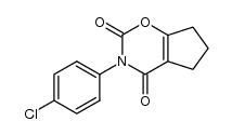 3-(4-chloro-phenyl)-6,7-dihydro-5H-cyclopenta[e][1,3]oxazine-2,4-dione Structure