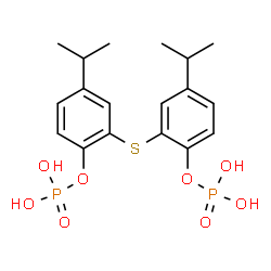 bis[thiobis(p-isopropylphenyl)] bis(dihydrogen phosphate)结构式
