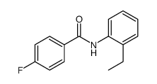 N-(2-Ethylphenyl)-4-fluorobenzamide Structure