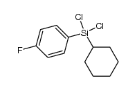 (dichloro)(cyclohexyl)(4-fluorophenyl)silane结构式