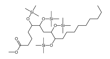 5,6,8,9-Tetrakis[(trimethylsilyl)oxy]octadecanoic acid methyl ester structure