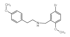 N-[(5-bromo-2-methoxyphenyl)methyl]-2-(4-methoxyphenyl)ethanamine Structure