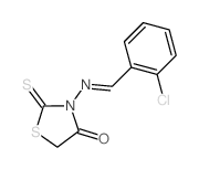 4-Thiazolidinone,3-[[(2-chlorophenyl)methylene]amino]-2-thioxo-结构式