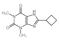 8-Cyclobutyl theophylline结构式