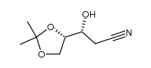 4-cyano-4-deoxy-1,2-O-isopropylidene-D-erythritol结构式