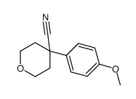 4-(4-METHOXYPHENYL)TETRAHYDRO-2H-PYRAN-4-CARBONITRILE structure