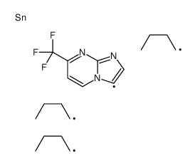 tributyl-[7-(trifluoromethyl)imidazo[1,2-a]pyrimidin-3-yl]stannane Structure