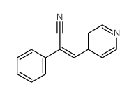 2-phenyl-3-pyridin-4-yl-prop-2-enenitrile结构式