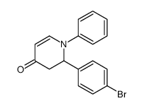 2-(4-bromophenyl)-1-phenyl-2,3-dihydropyridin-4-one结构式