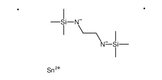 (2,2-dimethyl-3-trimethylsilyl-1,3,2-diazastannolidin-1-yl)-trimethylsilane Structure